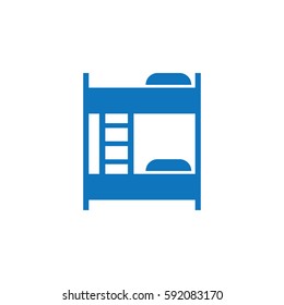 Bunk bed icon vector
