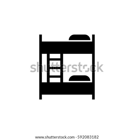 Bunk bed icon vector