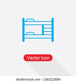 Bunk Bed Icon Vector Illustration Eps10