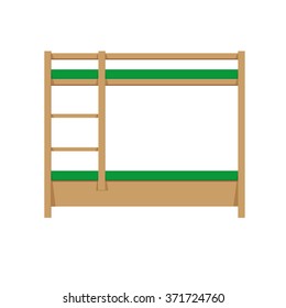 Bunk bed  isolated on a  white background