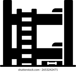 Bunk Bed New Creative Icon Design Vector