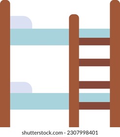 Bunk Bed vector icon. Can be used for printing, mobile and web applications.