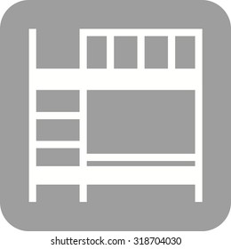 Bunk, beds, bedroom icon vector image.Can also be used for furniture design. Suitable for mobile apps, web apps and print media.