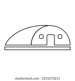diseño de ilustración vectorial de icono de bunker