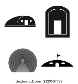 diseño de ilustración vectorial de icono de bunker