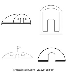 bunker icon vector illustration design