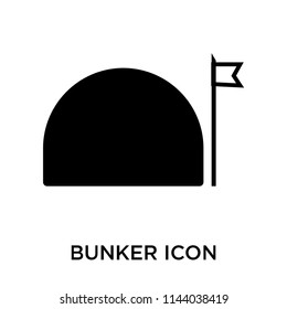 Bunker icon vector isolated on white background for your web and mobile app design, Bunker logo concept