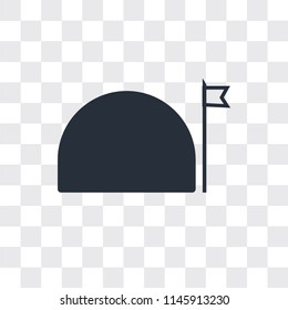 Bunker vector icon isolated on transparent background, Bunker logo concept