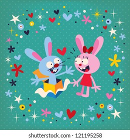bunnies in love