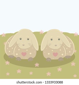 Bunnies in love