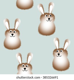 Bunnies Seamless Pattern