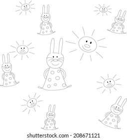 bunnies and sun