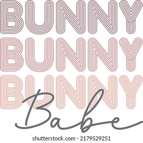 Bunny Babe Easter Bunny Vector File