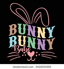BUNNY BABE  ESTER DAY T-SHIRT DESIGN,