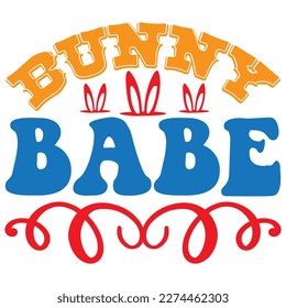 Bunny Babe T-Shirt Design Vector File