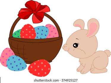 Bunny with basket.