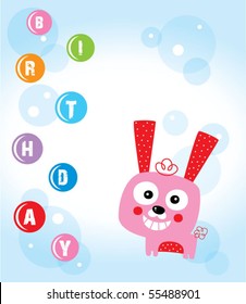 bunny birthday greeting
