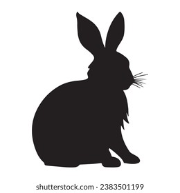Vacante de Silhouette negra conejita

