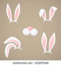 Bunny Body Parts Elements Vector Art Stock Vector (Royalty Free ...