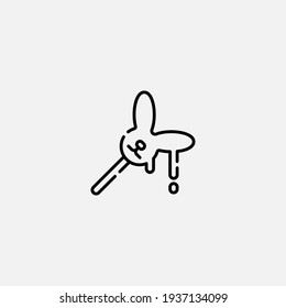 Bunny candy icon sign vector,Symbol, logo illustration for web and mobile