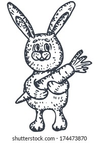 bunny with carrot