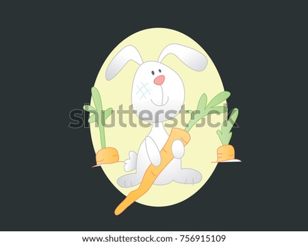 bunny with carrot 