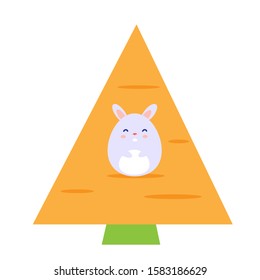 bunny and carrot beautiful baby picture