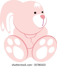 bunny cartoon in vector format very easy to edit