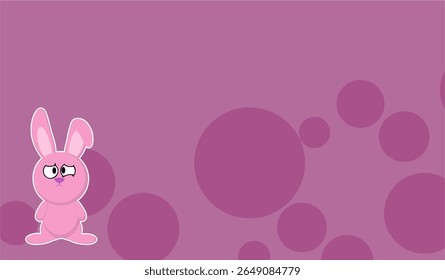 bunny chibi character cartoon background in vector art