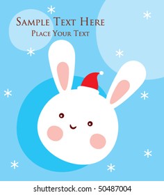 bunny christmas greeting