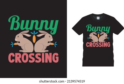 Bunny Crossing T shirt Design