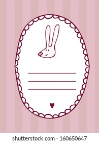 bunny, decorative frame