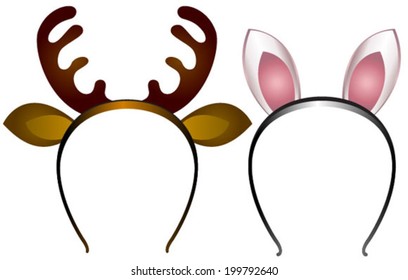 bunny & deer headbands