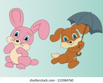 Bunny and Dog