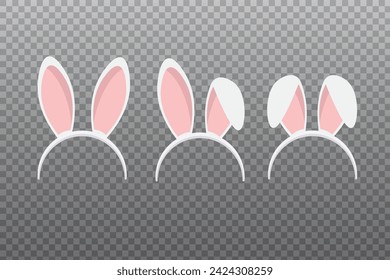 bunny ear headband in vector