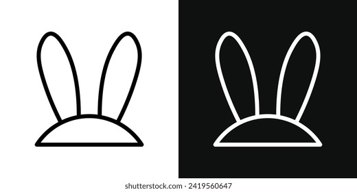 Bunny Ear Icon set. Vector illustration