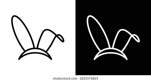 Bunny ear icon vector for web and mobile app. Symbol isolated.