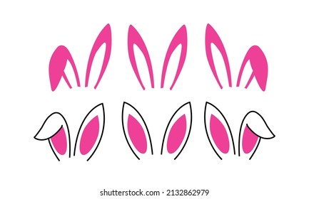 Bunny ears - Easter bunny svg Vector and Clip Art