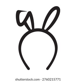 Bunny ears headband icon vector illustration