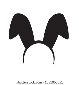 bunny ears headband- vector illustration