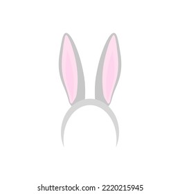 Bunny ears icon. Rabbit ears mask. Vector illustration.