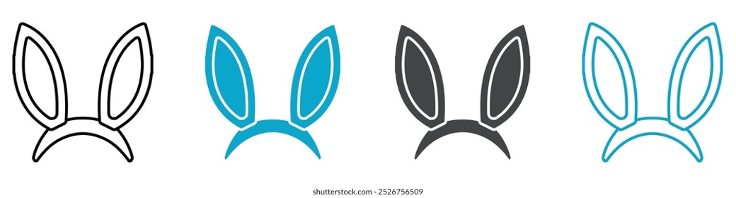 bunny ears icon sign and symbol