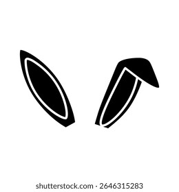 Bunny Ears icon vector. Easter illustration sign. Easter Bunny symbol.