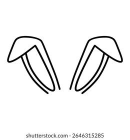 Bunny Ears icon vector. Easter illustration sign. Easter Bunny symbol.