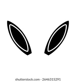 Bunny Ears icon vector. Easter illustration sign. Easter Bunny symbol.