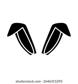 Bunny Ears icon vector. Easter illustration sign. Easter Bunny symbol.