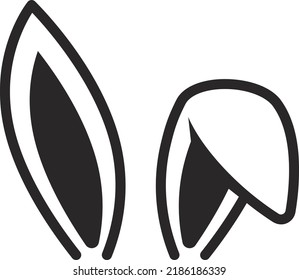 Bunny Ears Icon. vector illustration.