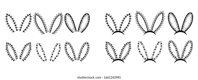 Años conejitos con marihuana dejan ilustración vectorial