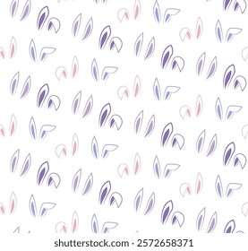 bunny ears pattern 2 vector