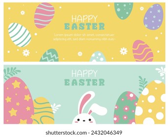 Bunny easter background, illustration easter, funny bunny, vector background wallpaper